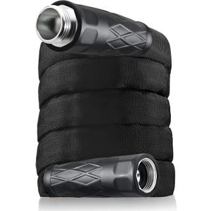 Bionic Force Garden Hose  Flexible, Lightweight Heavy-Duty Garden Hose made of High Performance MXZ-7 Fiber with Crush Resistant Aluminum Fittings - 5/8 in. Dia. x 75 ft., As Seen on TV
