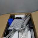 Professional Heavy Duty Full-Size Standing Garment Steamer 25s Fast Heat-up with Rotating Ironing Head 1.6L/54 fl.oz Water Tank, Self-cleaning Function, Foldable Ironing Board, Ironing Gloves (White)