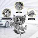 Guardian Angel Car Visor Clip, St. Christopher Medal for Car, Car Accessories Safety Gifts for New Drivers Teens Boys Parent Family Friends, New Car Gifts (Guardian Angle-1)
