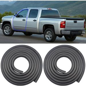 Front Door Weatherstrip Seal for 2007-2014 Chevy Silverado 1500 2500HD 3500HD,GMC Sierra 1500 2500HD 3500HD,Drive and Passenger Side Exact Match On-Body Replacement,2 Pack