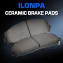 ILONPA Front Semi-metallic Disc Brake Pads Set for Dodge Grand Caravan 12-23, Journey 12-20, for Chrysler Pacifica 17-24, Town & Country 12-16, for Volkswagen Routan 12-14 4PCS(With Hardware)