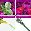 Artificial Bougainvillea Flowers for Outdoors Spring Plants Decor, 4 Bundles Faux Flowers for Outdoor Planters Silk UV Resistant Realistic for Outside for Porch Patio Window Planter Garden Home