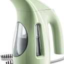HiLIFE Steamer for Clothes, Portable Handheld Design, 240ml Big Capacity, 700W, Strong Penetrating Steam, Removes Wrinkle, for Home, Office and Travel(ONLY FOR 120V)(Green)