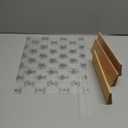 TONICE 3 Pack 8.5x11 Acrylic Sign Holder L Shape Slant Back Design Clear Acrylic Frame Wood Base, Table Menu Display Stand, Flyer Display (Optional 8.5x11/5x7 Inch L/T Shape)