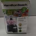 Hamilton Beach Electric Vegetable Chopper & Mini Food Processor, 3-Cup, 350 Watts, for Dicing, Mincing, and Puree, Black (72850)