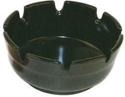 4" Black Melamine Ash Tray [Count of 6]