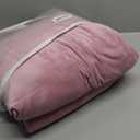 CONRUSER Stretch Sofa Slipcover, Soft Velvet Sofa Covers for 3 Cushion Couch Thick Furniture Protector for Pets & Kids (Pink, L)