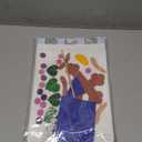 Oudain First Communion Banner Kits 9 x 12 Inches Felt Holy Communion Banner Kits Cross First Communion Decorations Gifts Sunday DIY Arts Catholic Crafts Kit Religious Church Pew Hanging Decor (Blue)