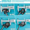 DURATECH 11" Basin Wrench, Sink Wrench, Adjustable Tap Nut Spanner Basin Spanner, Capacity of 3/8" to 1-1/4" for Fixing Back and Union Nuts Under Sink