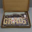 VictoryStore Graduation Oversized EZ Yard Cards, Congrats Grad Sign 36x72 Inches, Waterproof Corrugated Plastic, Includes Stakes (Gold)