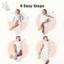 3-Pack Organic Baby Swaddle Sleep Sacks - Swaddles for Newborns, Infant 0-3 Months, Baby Girls, Boys, Soft & Snug Newborn Sleep Sack, Nursery Swaddling Blankets (The Wild, OS)