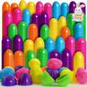 2000 Pcs Easter Eggs, 2.36" Bright Colors Plastic Easter Eggs Empty, Easter Themed, Basket Stuffers Fillers