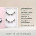 FlutterHabit The Shorties Lashes, 2 Sets of Eyelashes, DIY Natural Lash Extensions, Up to 10 Day Lash Wear, Salon Quality Cluster Eyelashes for a Natural Look, No Glue Included