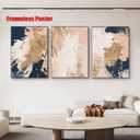 Abstract Canvas Paintings Blue Gold Pink Abstract Wall Art Abstract Pink Oill Painting Pink Blue Gold Abstract Pictures Wall Decor Pink and Blue and Gold Abstract Painting Modern Abstract Art No Frame