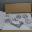 4 Light Bathroom Vanity Light Brushed Nickel Vanity Lights for Bathroom Modern 4-Lights Wall Sconce with Clear Glass Shade for Bedroom Living Room