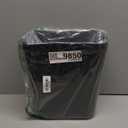 UUJOLY Plastic Trash Can Wastebasket, Garbage Container Basket for Bathrooms, Kitchens, Offices, Kids Rooms, Black, 3.5 Gallon, 2 Pack