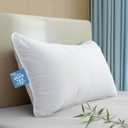 Hypoallergenic Bamboo Viscose Shell, Soft Standard/Queen Size Bed Pillow with Down Alternative Filling, Oeko-Tex Certified, Luxury Hotel Quality for Stomach, Back and Side Sleepers
