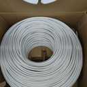 MONK CABLES | CAT6 Plenum Cable 1000ft | UTP, 23AWG, 550MHz | DSX-8000 Certified | Most Certified Cable of The Whole Market (White)