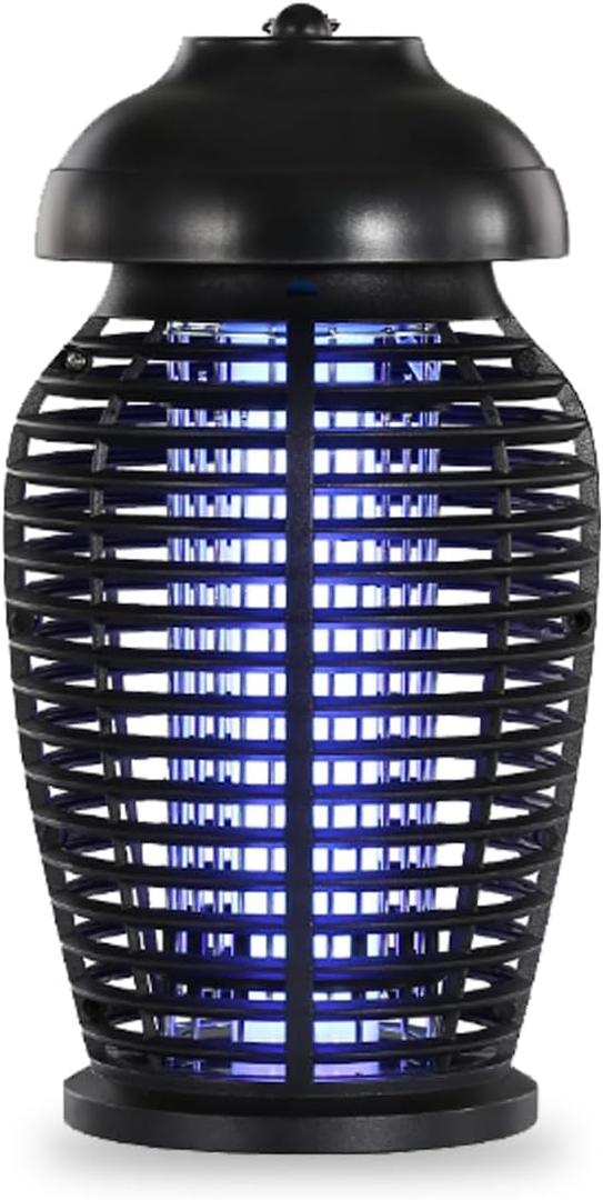 GARTO Bug Zapper 4200V Gnat Traps Outdoor& Indoor Mosquito Zapper Electric Fly Zapper 360  Fruit Fly Trap, with 365nm Wavelength 6.5ft Power Cord Waterproof for Home Garden Office Patio