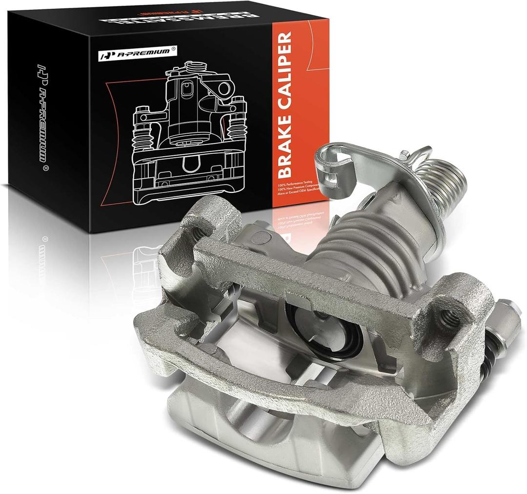 A-Premium Disc Brake Caliper Assembly with Bracket Compatible with Select Buick, Chevy and Pontiac Models - LaCrosse 2006-2009, Impala 2011-2013, Impala Limited, Allure, Grand Prix - Rear Passenger