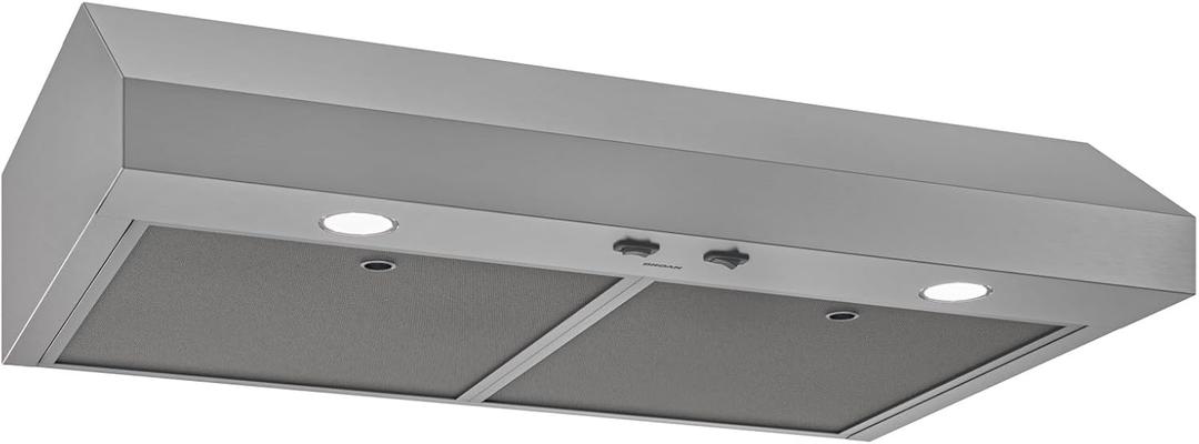Broan-NuTone 36-Inch Stainless Steel Under Cabinet Range Hood- Trusted Quiet Power with 350 CFM, 1.5 Sones for Effective Everyday Kitchen Ventilation
