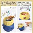 Cat Interactive Dispening Toys, Slow Food Feeder Toy, Puzzle Food Toy, Interactive Playing Toy, Kitty Mind Game with Rolling Play