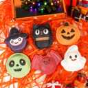 Halloween Bath Bombs for Kids & Women, Handmade Spooky Bath Bomb Set of 6 Fun Shapes Perfect Gifts for Kids, Skin Care Bathbombs for Girls Spooky Celebration