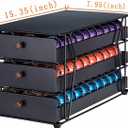 For Nespresso Pods Holder Vertuo Pod Holder for Vertuoline Capsules (90 pods-3tiers)
