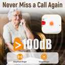 Big Button Phone for Seniors,10 One-Touch Dialing Corded Landline Telephone