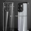 2 x Foluu Clear Case for OnePlus 13T, Hard PC Back & Soft TPU Bumper [Not Yellowing] Shockproof Protective Phone Case Slim Fit Thin Cover for OnePlus 13T 2025 (Black+Clear)