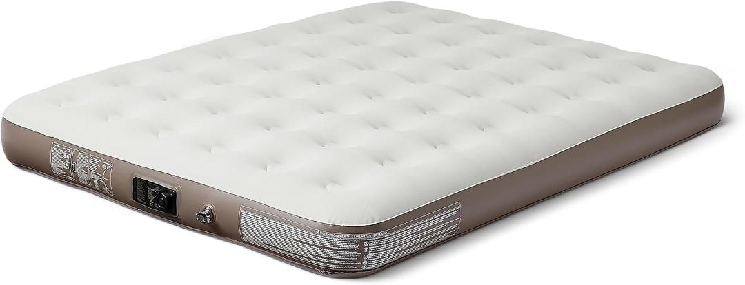 Amazon Basics Inflatable Air Mattress Queen with Built-in Pump, 600lb Capacity