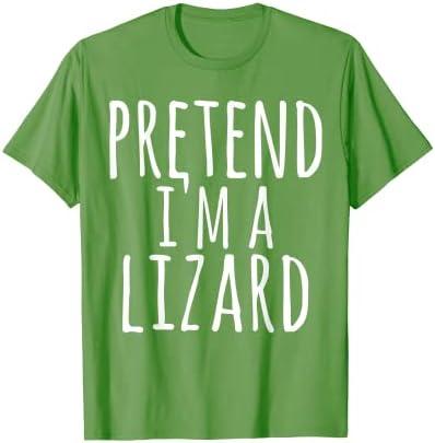 Funny Easy Lazy Halloween Pretend I'm A Lizard Costume Gift T-Shirt XL