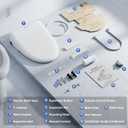 Electric Bidet Toilet Seat with Instant Warm Bidet Wash & Warm Air Dryer, Self-Cleaning Stainless Steel Nozzle, Soft Close Lid, Elongated