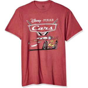 Disney Men's Cars Lightning McQueen T-Shirt (X-Large)