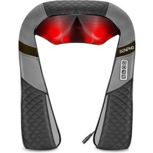 RENPHO Neck and Shoulder Massager with Heat [2025 Upgraded], Shiatsu Cervical and Back Massager, 3D Electric Deep Tissue Massage, True Relaxation for Neck and Shoulders, Birthday Gifts for Men