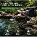 Pond Hose 2"ID × 25ft Black Corrugated Flexible Pump Tubing & 2 Clamps
