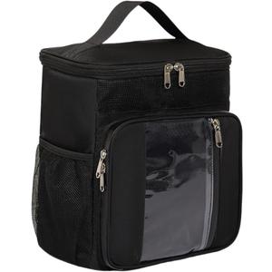 Portable Shower Caddy Organizer, 10.24x6.3x10.24 inches, Quick-Dry Mesh Design, Multiple Pockets, Black