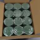 36 Packs Round Floral Foam Blocks Green Wet Dry Flower Foam Bricks 3.15 Inch DIY Flower Arrangement Supplies Kit Florist Block for Aisle Flowers Wedding Party Decorations