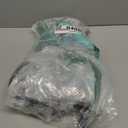 Snorkeling Gear for Adults, 4 in 1 Adult Snorkel Set with Panoramic View Snorkel Mask, Dry Top Snorkel, Adjustable Short Fins and Travel Bag, Snorkel Set with Fins for Snorkeling Diving (Turquoise Blue/Transparent) (S/M)