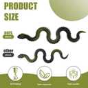 30 Inch 3D Printed Snake - Movable Articulated Snake, Perfect 3D Printed Animals for Educational Toys! Must-Have Toys for Kids and Collectors, Home Office Executive Desk Decor (Black Gold)