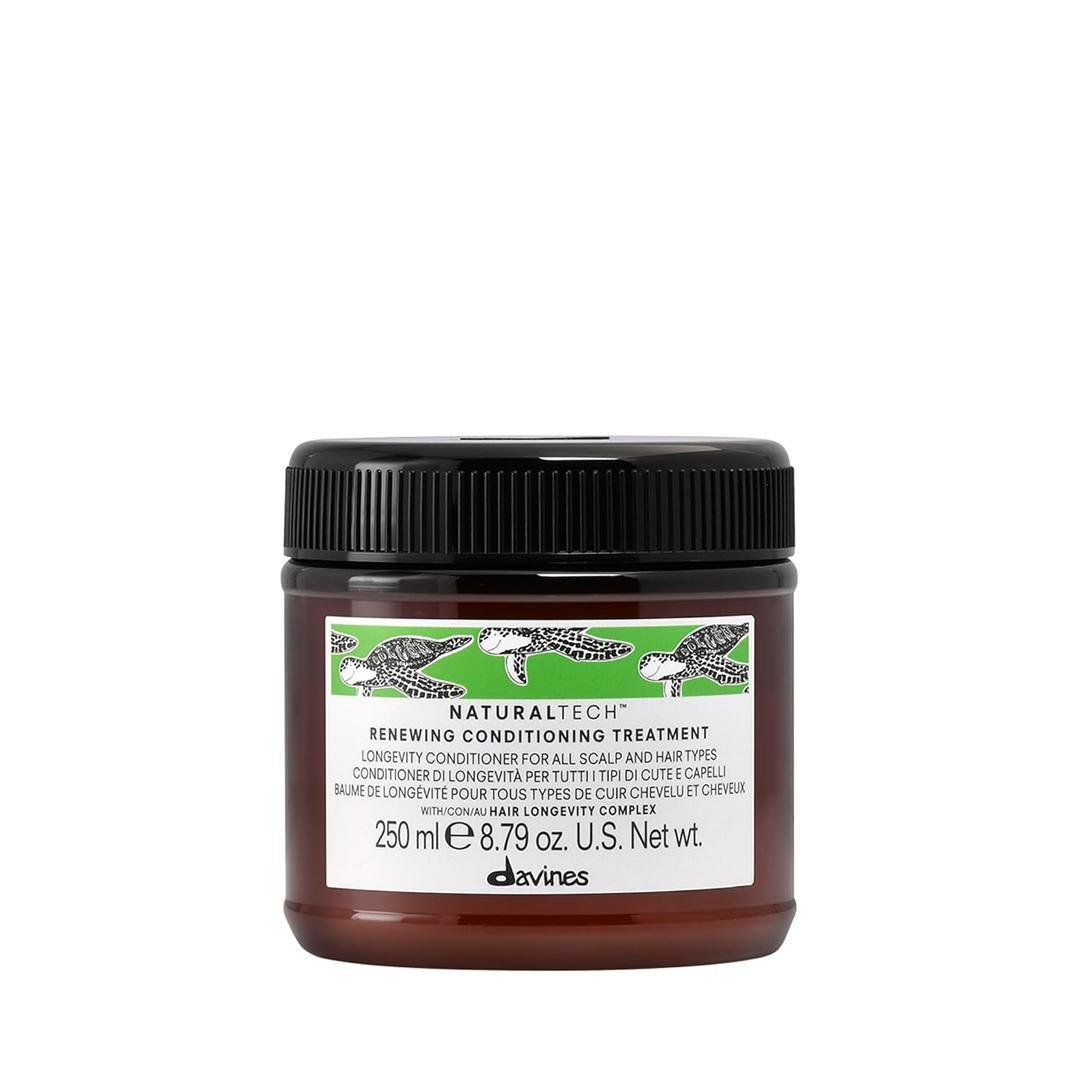 Davines Naturaltech Renewing Conditioning Treatment, Anti-Aging & Maintenance for All Hair Types / Aging - With Hair Longevity Complex - Prolongs Hair Lifecycle, 8.45 Fl Oz