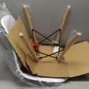 AL10048 Paris Mid Century Modern Designer Plastic Chair Side, White