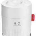 Portable Mini Humidifier, 500ml Small Cool Mist Humidifier, USB Personal Desktop Humidifiers for Baby Bedroom Travel Office Home, Auto Shut-Off, 2 Mist Modes, Super Quiet, White