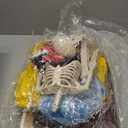 27 Pcs Halloween Pirate Trunk or Treat Car Decorations Kit Include Skeleton Hat Blindfold Flag Spider Web Treasure Box Ship Plank Steering Wheel Seawater Shark Decor Balloons for Outdoor SUV Garage