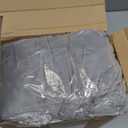 Moukeren Set of 4 Velvet Stretch Chair Covers Stretch Slipcovers Fur Chairs Cover Soft Removable Long Solid Slipcover for Wedding Dining Room(Gray) (Grey)