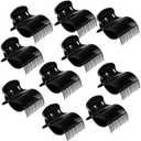 MEDOCA Hot Roller Clips -10PCS Hair Roller Clip - Hair Curler Claw Clip - Replacement Roller Clips for Women Girls Hair Section Styling - Black