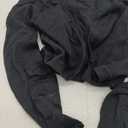 Women's Cropped Cardigan Bolero Shrug Open Front Sweater Long Sleeve S-XL (Medium, 1-black)