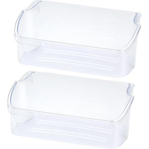240324502 Refrigerator Door Bin Shelf 2 Pack, Compatible with frigidaire kenmore electrolux, PS429767,AP2549806,LFSS2312TF0,LFSS2312TE0, LFSS2312TP0, DFHS2313MFKA,Figure 5 6 is Fit Model