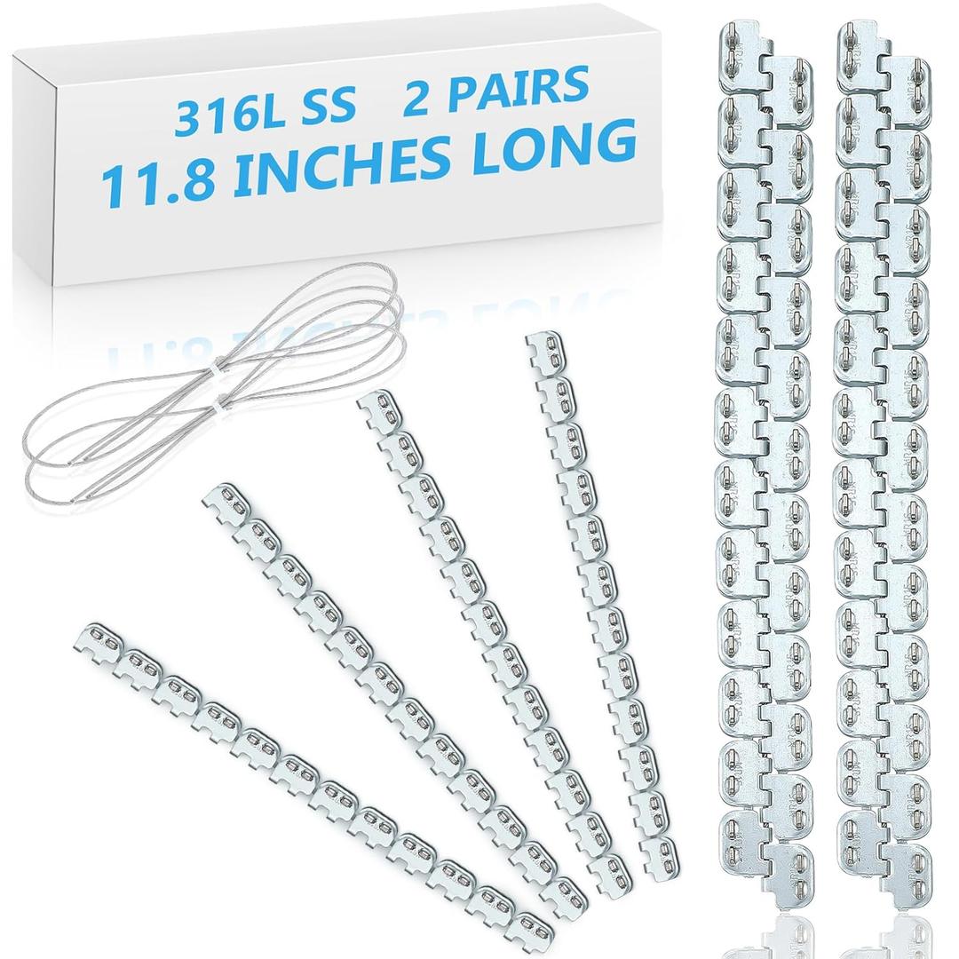 12'' Conveyor Belts Clipper Lacing 2 Pairs Zinc Plated Carbon Steel Fasteners with Hinge Pin for Light Industrial Thickness 1. 5-3mm Mechanical Conveyor Belt