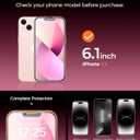 UNBREAKcable 2PCS Screen Protector for iPhone 13-1 Privacy Tempered Glass+1 Clear Glass Double Shatterproof [Easy Installation Frame] [9H Hardness] [Case Friendly] Anti-Scratch for iPhone 6.1 inch